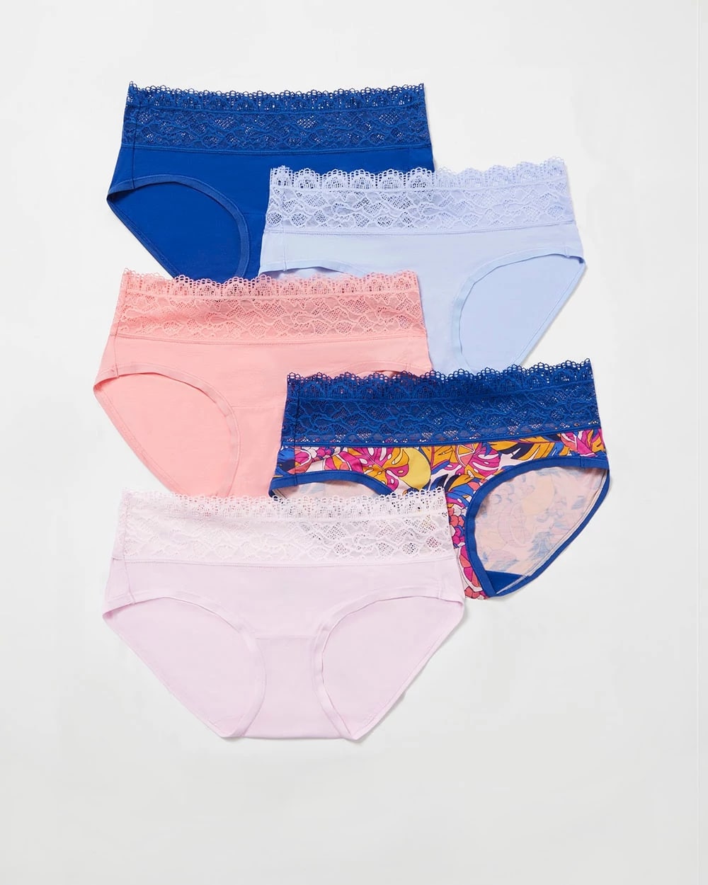 Hipster Panty with Super Soft Enchanting Lace 5 pack | Soma Hipster Panty with Super Soft Enchanting Lace 5 pack | Soma
